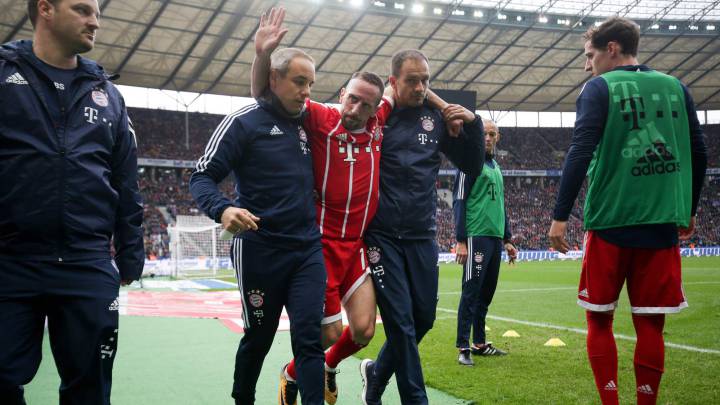 Ribery no será operado: estará de baja cerca de dos meses