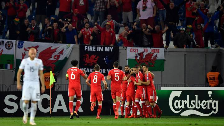Resumen, resultado y goles del Georgia 0-1 Gales.