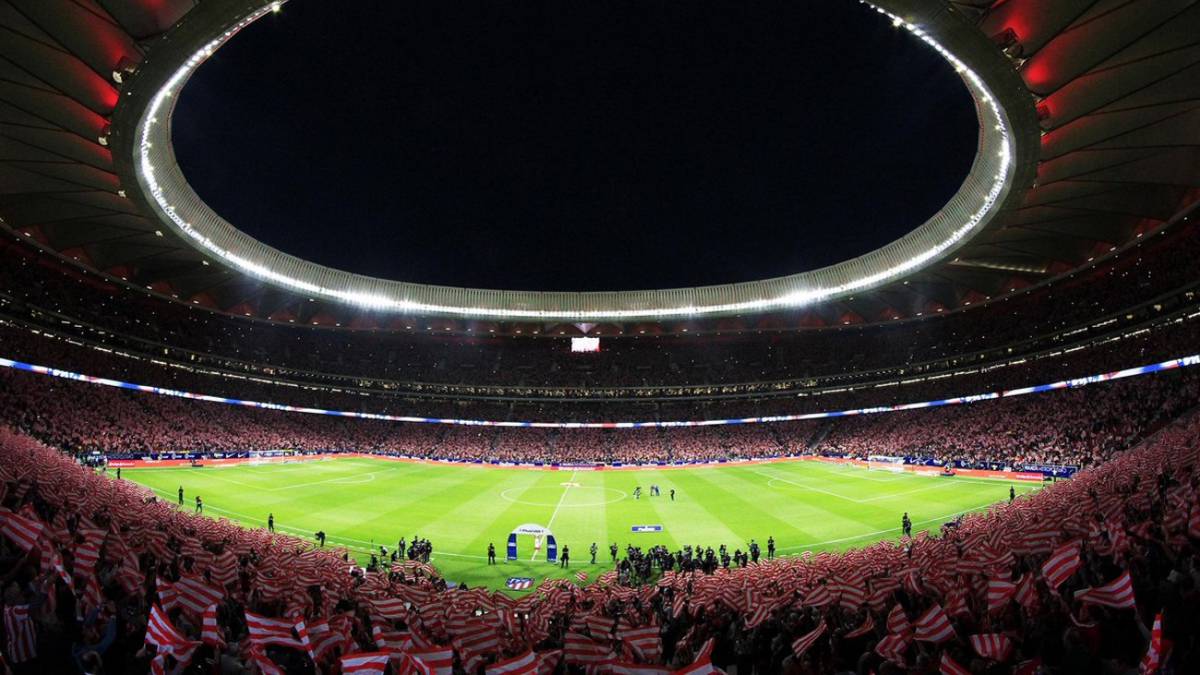 El Wanda Metropolitano contra el Málaga.