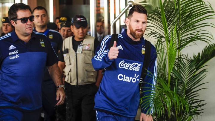Lionel Messi con Argentina.