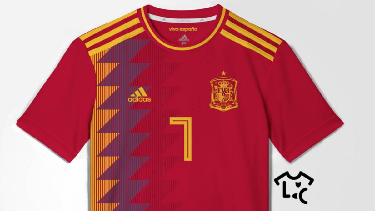 haz Compasión Práctico Se filtra la posible camiseta de España para el Mundial 2018 - AS.com