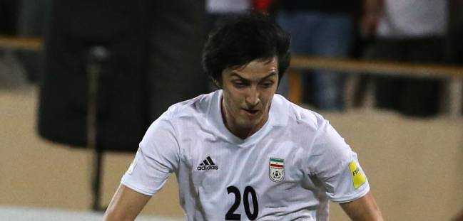 Sardar Azmoun, la estrella de la selección de fútbol de Irán