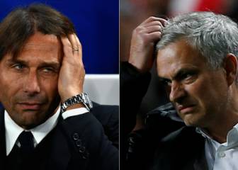 Tensión entre Conte y Mourinho: 