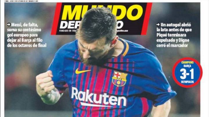 Más Messi en las portadas de Barcelona