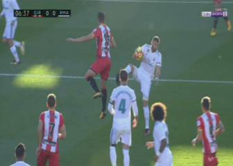 Girona penalty appeal for Benzema handball waved away