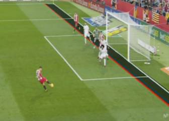 El segundo gol del Girona al Madrid fue en fuera de juego