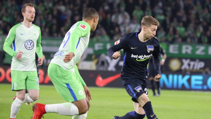 El Hertha evita la derrota ante el Wolfsburgo a cinco del final