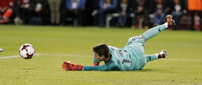 Kepa, en su debut con la Selección española.