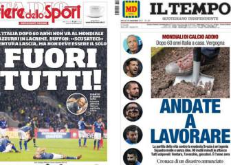 Apocalipsis y desastre: los duros titulares de la prensa italiana