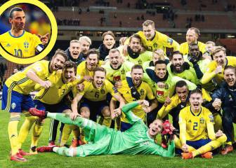 Particular celebración de Ibra y los italianos se lo comen