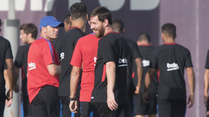 Messi ya entrena con el Barça