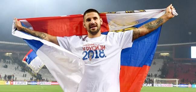 Aleksandar Mitrovic, the star of the Serbia team