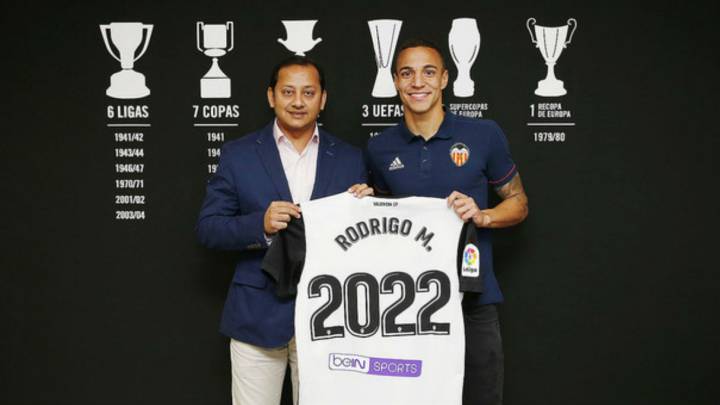 El Valencia renueva a Rodrigo Moreno hasta el año 2022.