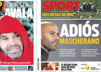 Mascherano, Iniesta…, y hasta Froome en la prensa catalana