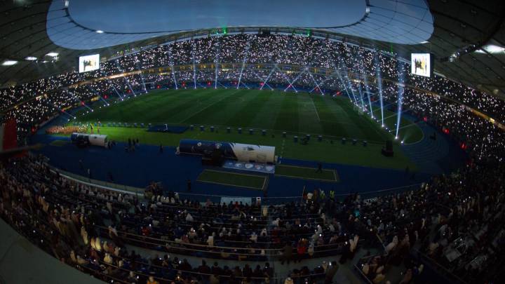 El estadio internacional de Jaber fue el escenario donde se celebró la inauguración de la Copa del Golfo
