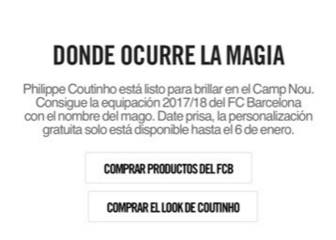 Nike anuncia por error el fichaje de Coutinho por el Barça
