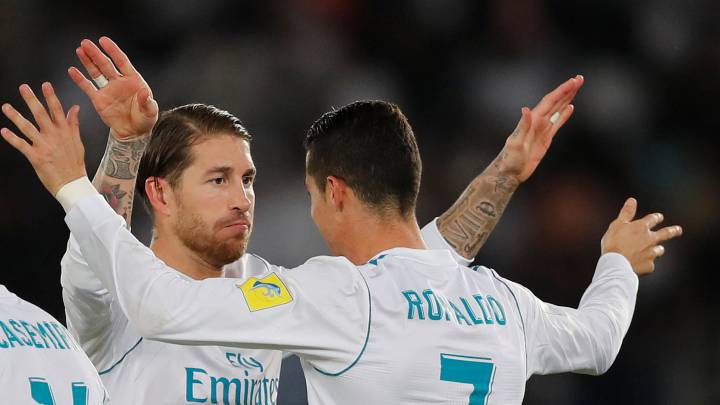 Sergio Ramos y Cristiano Ronaldo.