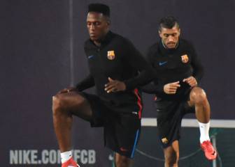 Calienta Yerry Mina: Umtiti, cuatro amarillas en Liga
