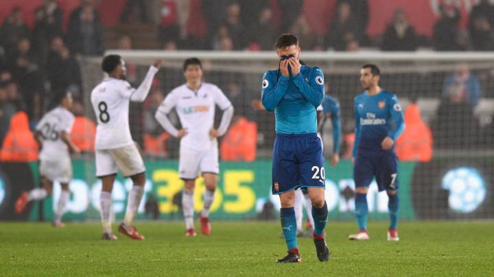 El Arsenal pincha contra el Swansea y está fuera de Europa