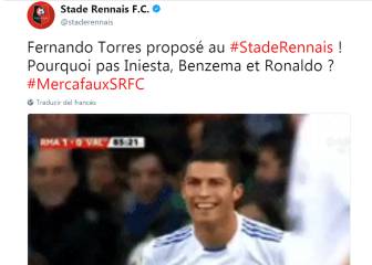 Así desmiente el Rennes los rumores sobre Fernando Torres