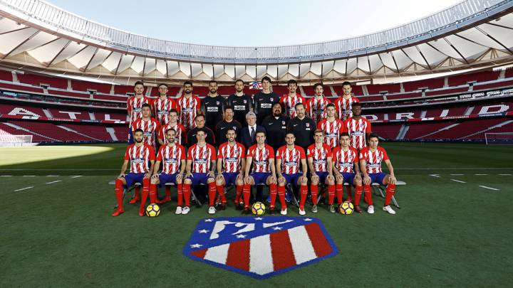 La foto oficial del Atlético 17-18.