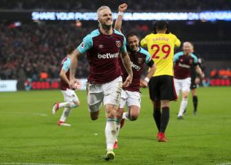 El Watford de Carrillo cae ante el West Ham en el Olímpico