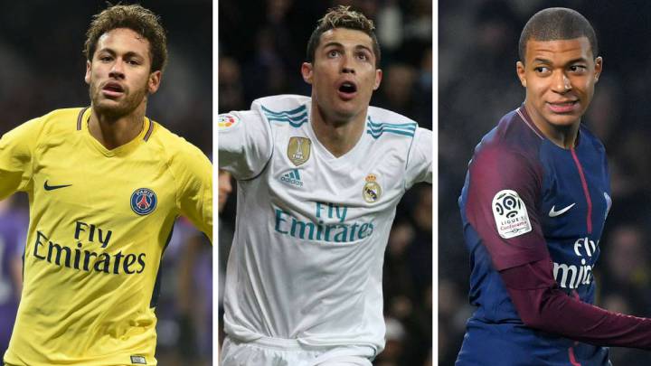 El once de jugadores de Real Madrid y PSG con el valor de mercado más alto.
