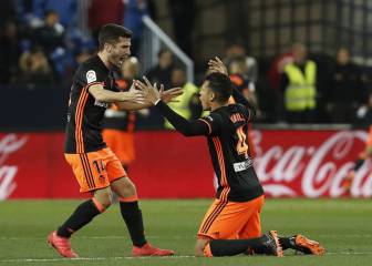 Málaga 1-2 Valencia: resumen, resultado y goles del partido