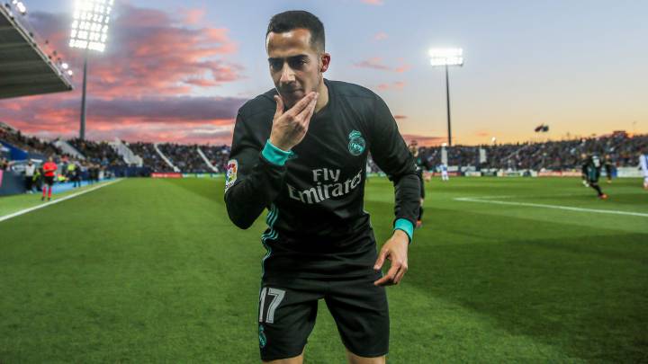 Lucas Vázquez, en Butarque durante el Leganés-Real Madrid.