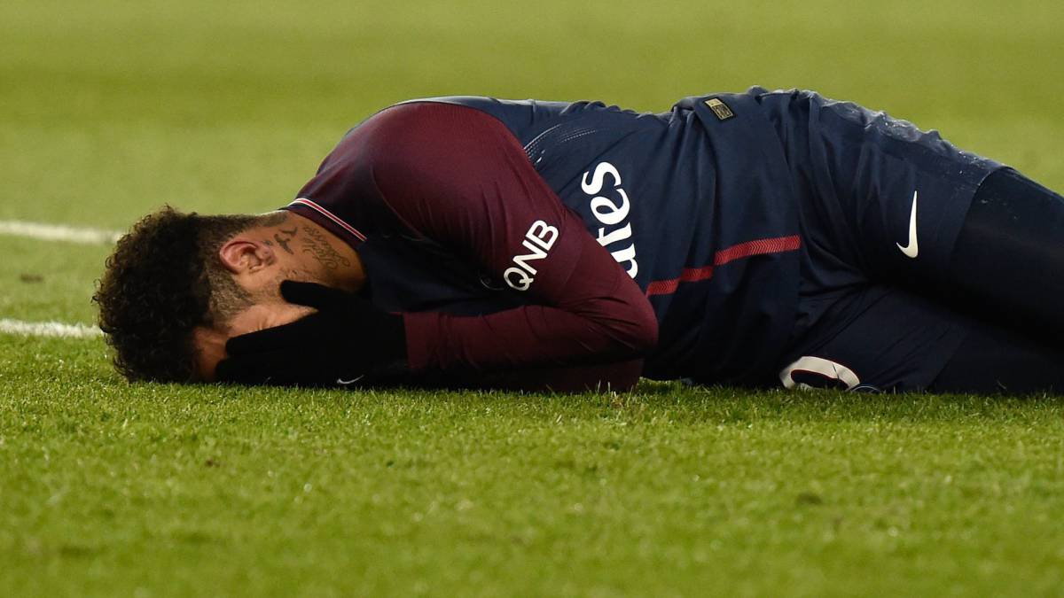 Neymar será baja: esguince y fisura del 5º metatarsiano