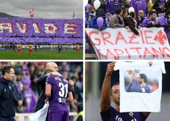 El emotivo homenaje que Fiorentina realizó a Astori