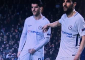 Morata le dedicó este gesto despectivo al Camp Nou