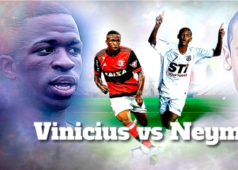 Viniciuis contra Neymar: el gráfico que compara sus inicios