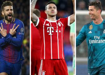 El 11 ideal de la UEFA de la ida de cuartos: Cristiano, Piqué...