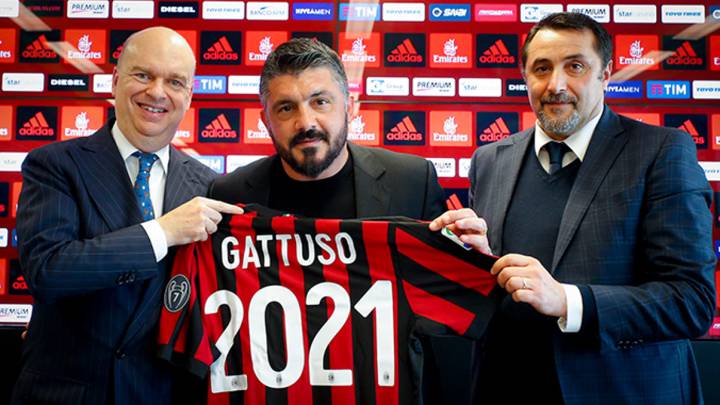 Gattuso renovó con el Milán. 