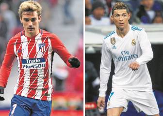 Los goles en 2018 de Cristiano y Griezmann sostienen el derbi