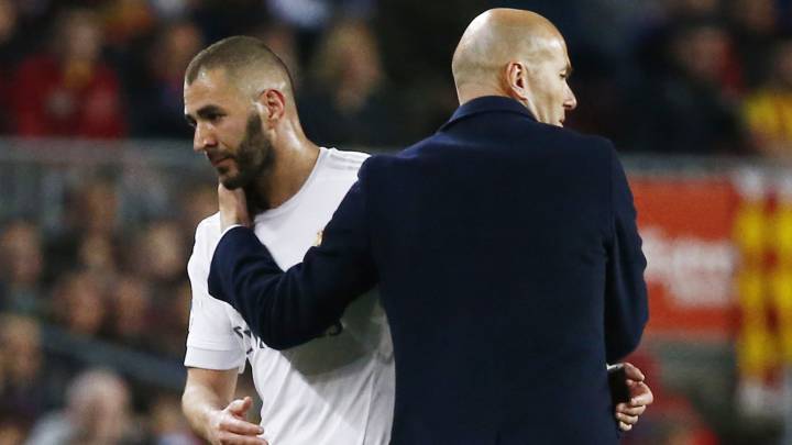 Zidane: "Benzema is having a rough time of it..."