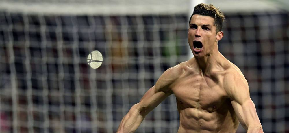 Así celebró Cristiano el gol que clasificó al Madrid.