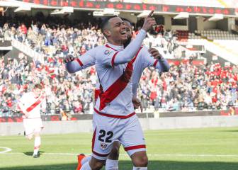 Los goles de De Tomás le han dado al Rayo 18 puntos