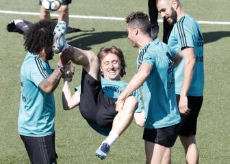 Buen ambiente en Valdebebas tras el partido de Múnich