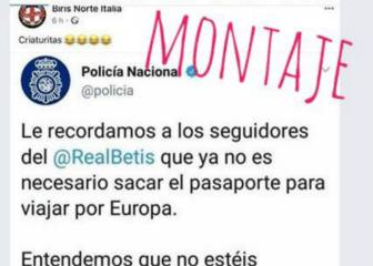 Montaje y guasa viral de la Policía con el EuroBetis