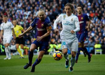 Así es el historial de Andrés Iniesta en los clásicos