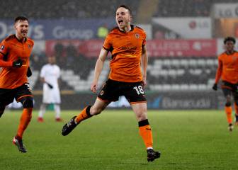 Diogo Jota, clave en el regreso del Wolverhampton a la Premier