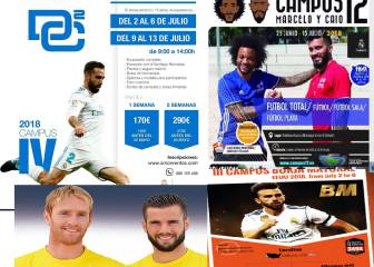 Los Campus de verano de los futbolistas del Real Madrid