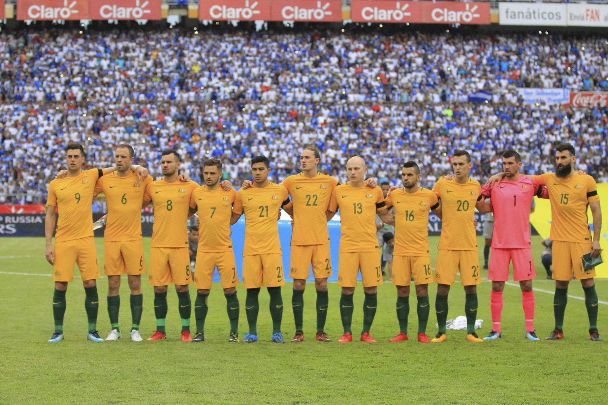Alineación de Australia en el Mundial 2018: lista y dorsales