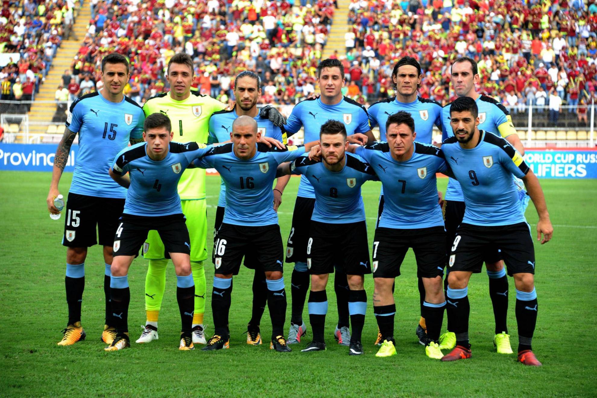 Alineación de Uruguay en el Mundial 2018