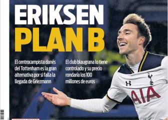 Eriksen y Griezmann, en las portadas de Barcelona