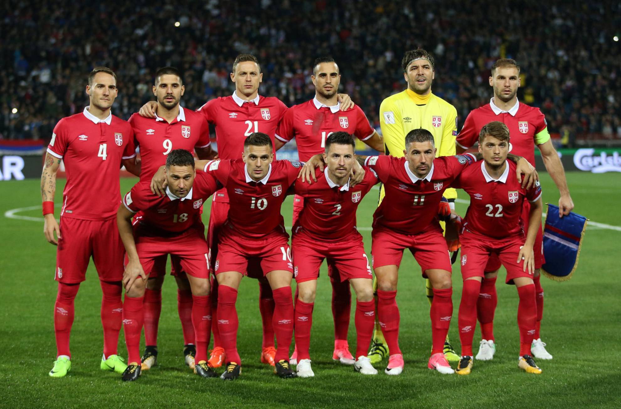 Alineación de Serbia en el Mundial 2018