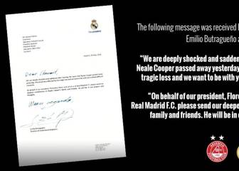 La emotiva carta del Madrid a un exjugador fallecido del Aberdeen