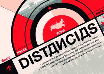 El Mundial de las distancias: 11 sedes y más de 2.000 km de norte a sur